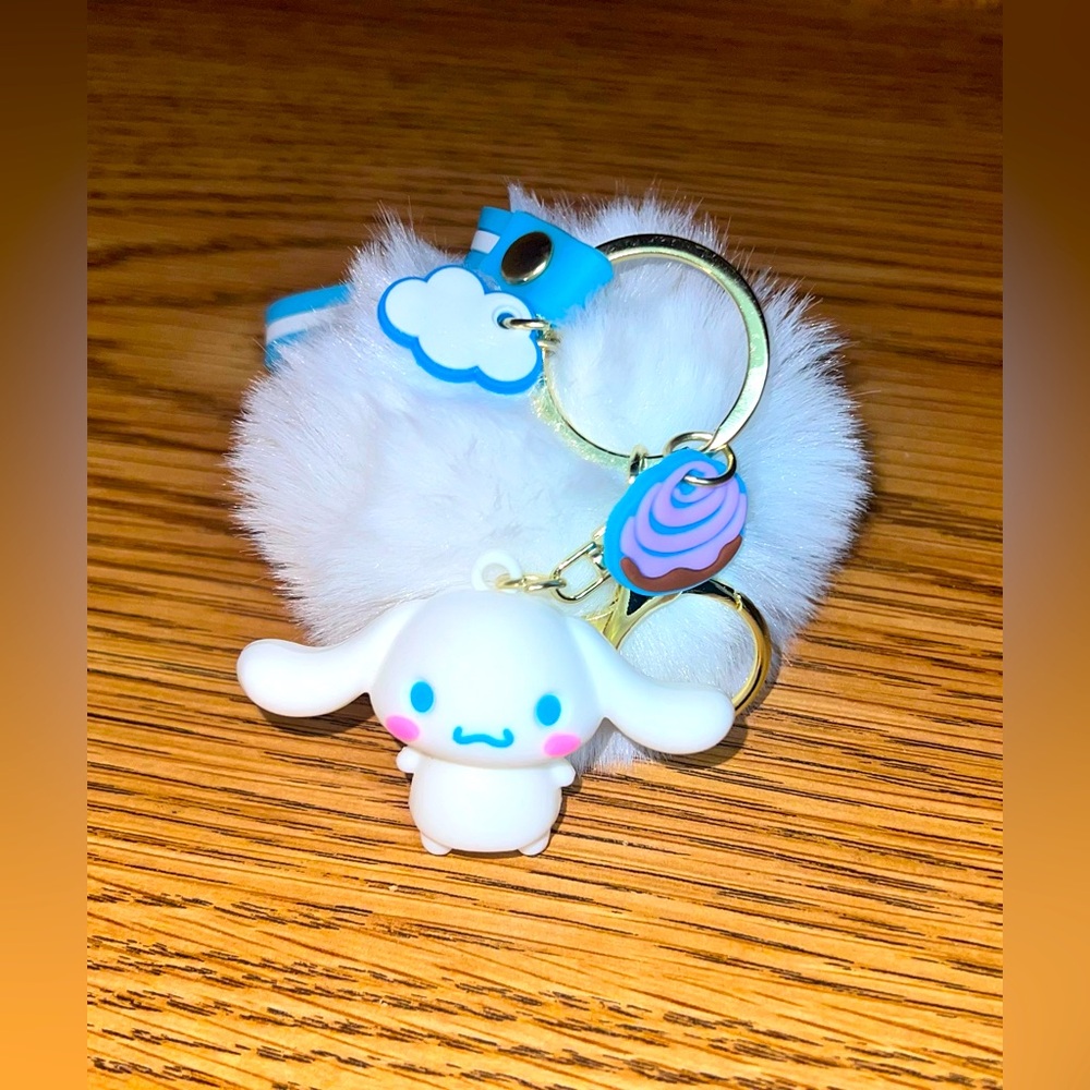 Cinnamoroll Pom Pom Keychain